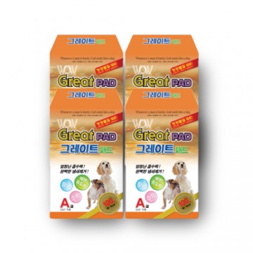 [묶음특가] 그레이트패드 100매 4개(40x50cm)